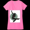 Ladies' Jersey Short-Sleeve Deep V-Neck T-Shirt Thumbnail