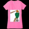 Ladies' Jersey Short-Sleeve Deep V-Neck T-Shirt Thumbnail