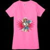 Ladies' Jersey Short-Sleeve Deep V-Neck T-Shirt Thumbnail