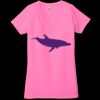 Ladies' Jersey Short-Sleeve Deep V-Neck T-Shirt Thumbnail