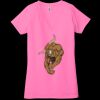 Ladies' Jersey Short-Sleeve Deep V-Neck T-Shirt Thumbnail