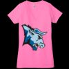 Ladies' Jersey Short-Sleeve Deep V-Neck T-Shirt Thumbnail