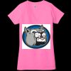 Ladies' Jersey Short-Sleeve Deep V-Neck T-Shirt Thumbnail