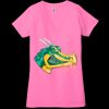 Ladies' Jersey Short-Sleeve Deep V-Neck T-Shirt Thumbnail
