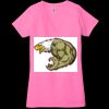 Ladies' Jersey Short-Sleeve Deep V-Neck T-Shirt Thumbnail