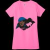 Ladies' Jersey Short-Sleeve Deep V-Neck T-Shirt Thumbnail