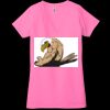 Ladies' Jersey Short-Sleeve Deep V-Neck T-Shirt Thumbnail