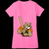 Ladies' Jersey Short-Sleeve Deep V-Neck T-Shirt Thumbnail