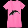 Ladies' Jersey Short-Sleeve Deep V-Neck T-Shirt Thumbnail