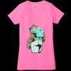 Ladies' Jersey Short-Sleeve Deep V-Neck T-Shirt Thumbnail