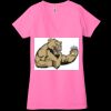 Ladies' Jersey Short-Sleeve Deep V-Neck T-Shirt Thumbnail
