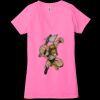 Ladies' Jersey Short-Sleeve Deep V-Neck T-Shirt Thumbnail