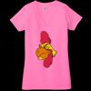 Ladies' Jersey Short-Sleeve Deep V-Neck T-Shirt Thumbnail