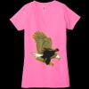 Ladies' Jersey Short-Sleeve Deep V-Neck T-Shirt Thumbnail