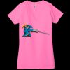 Ladies' Jersey Short-Sleeve Deep V-Neck T-Shirt Thumbnail