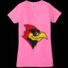 Ladies' Jersey Short-Sleeve Deep V-Neck T-Shirt Thumbnail