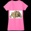 Ladies' Jersey Short-Sleeve Deep V-Neck T-Shirt Thumbnail