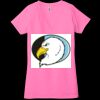 Ladies' Jersey Short-Sleeve Deep V-Neck T-Shirt Thumbnail