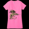 Ladies' Jersey Short-Sleeve Deep V-Neck T-Shirt Thumbnail
