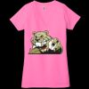 Ladies' Jersey Short-Sleeve Deep V-Neck T-Shirt Thumbnail