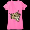 Ladies' Jersey Short-Sleeve Deep V-Neck T-Shirt Thumbnail