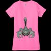 Ladies' Jersey Short-Sleeve Deep V-Neck T-Shirt Thumbnail