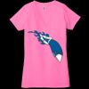 Ladies' Jersey Short-Sleeve Deep V-Neck T-Shirt Thumbnail