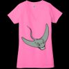 Ladies' Jersey Short-Sleeve Deep V-Neck T-Shirt Thumbnail