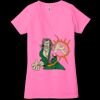 Ladies' Jersey Short-Sleeve Deep V-Neck T-Shirt Thumbnail