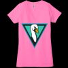 Ladies' Jersey Short-Sleeve Deep V-Neck T-Shirt Thumbnail
