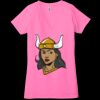 Ladies' Jersey Short-Sleeve Deep V-Neck T-Shirt Thumbnail