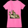 Ladies' Jersey Short-Sleeve Deep V-Neck T-Shirt Thumbnail