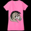 Ladies' Jersey Short-Sleeve Deep V-Neck T-Shirt Thumbnail