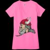 Ladies' Jersey Short-Sleeve Deep V-Neck T-Shirt Thumbnail