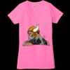 Ladies' Jersey Short-Sleeve Deep V-Neck T-Shirt Thumbnail