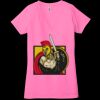 Ladies' Jersey Short-Sleeve Deep V-Neck T-Shirt Thumbnail