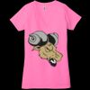 Ladies' Jersey Short-Sleeve Deep V-Neck T-Shirt Thumbnail