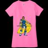 Ladies' Jersey Short-Sleeve Deep V-Neck T-Shirt Thumbnail