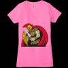 Ladies' Jersey Short-Sleeve Deep V-Neck T-Shirt Thumbnail