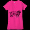 Ladies' Jersey Short-Sleeve Deep V-Neck T-Shirt Thumbnail