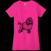 Ladies' Jersey Short-Sleeve Deep V-Neck T-Shirt Thumbnail