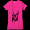 Ladies' Jersey Short-Sleeve Deep V-Neck T-Shirt Thumbnail