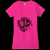 Ladies' Jersey Short-Sleeve Deep V-Neck T-Shirt Thumbnail