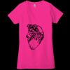 Ladies' Jersey Short-Sleeve Deep V-Neck T-Shirt Thumbnail