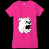 Ladies' Jersey Short-Sleeve Deep V-Neck T-Shirt Thumbnail