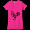 Ladies' Jersey Short-Sleeve Deep V-Neck T-Shirt Thumbnail