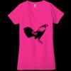 Ladies' Jersey Short-Sleeve Deep V-Neck T-Shirt Thumbnail