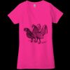 Ladies' Jersey Short-Sleeve Deep V-Neck T-Shirt Thumbnail