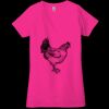 Ladies' Jersey Short-Sleeve Deep V-Neck T-Shirt Thumbnail