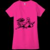 Ladies' Jersey Short-Sleeve Deep V-Neck T-Shirt Thumbnail